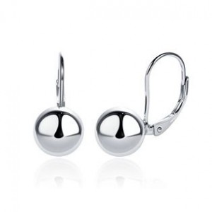 Stříbrné náušnice kuličky 9mm