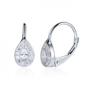 Stříbrné náušnice slzičky