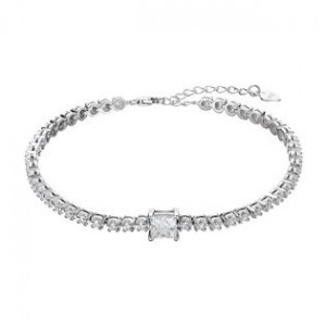 Stříbrný tenisový náramek CHLOE moissanite