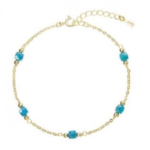 Pozlacený náramek s apatity