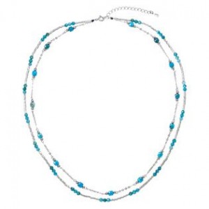 Stříbrný náhrdelník s apatity