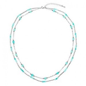 Stříbrný náhrdelník s amazonity