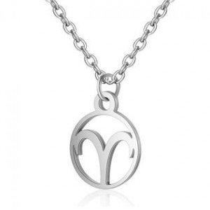 Ocelový řetízek s přívěškem znamení beran