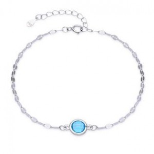 Stříbrný náramek s tyrkysovým kamenem