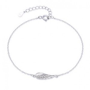 Dámský stříbrný náramek andělské křídlo