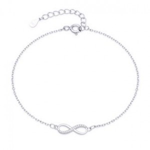 Stříbrný náramek nekonečno