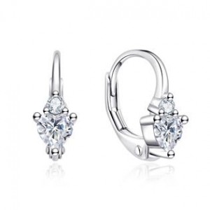 Stříbrné náušnice na klapku