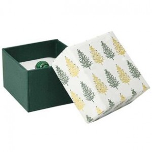 Vánoční dárková krabička na prsten nebo náušnice